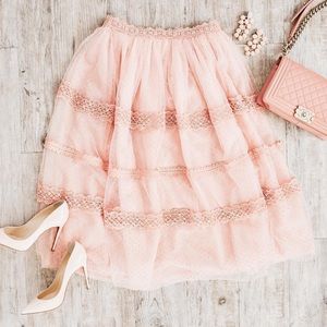 NWOT Rachel Parcell Versailles Tulle Skirt